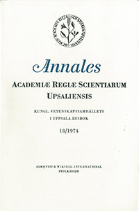 Kungl. Vetenskapssamhällets i Uppsala årsbok 18/1974