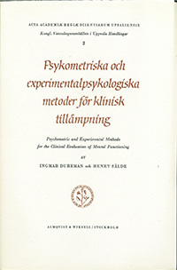 Psykometriska och experimentalpsykologiska metoder för klinisk tillämpning