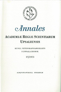 Kungl. Vetenskapssamhällets i Uppsala årsbok 17/1973