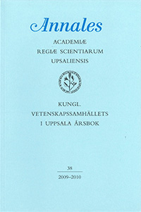 Kungl. Vetenskapssamhällets i Uppsala årsbok 38/2009-2010