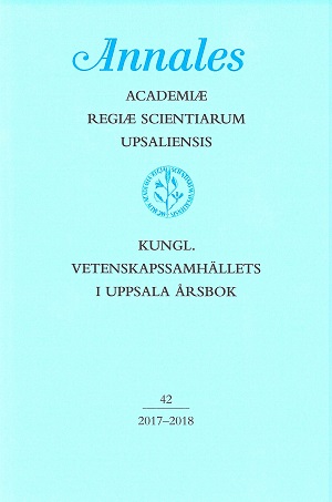 Kungl. Vetenskapssamhällets i Uppsala årsbok 42/2017-2018 