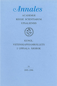 Kungl. Vetenskapssamhällets i Uppsala årsbok 31/1995-1996