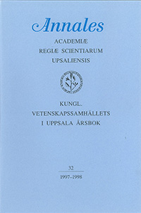 Kungl. Vetenskapssamhällets i Uppsala årsbok 32/1997-1998