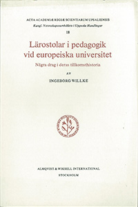 Lärostolar i pedagogik vid europeiska universitet