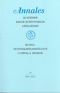 Kungl. Vetenskapssamhällets i Uppsala årsbok 39/2011-2012