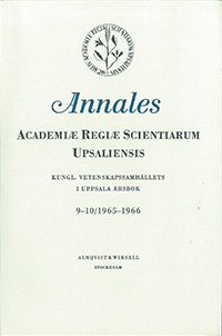 Kungl. Vetenskapssamhällets i Uppsala årsbok 9-10/1965-1966