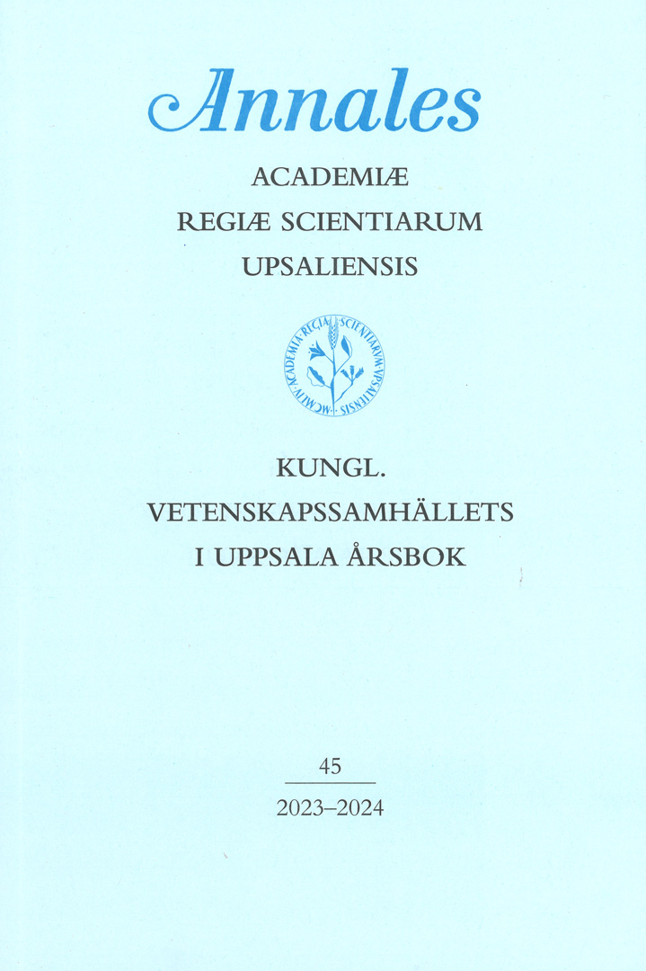 Kungl. Vetenskapssamhällets i Uppsala årsbok 45/2023-2024